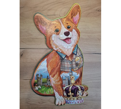 Деревянный пазл Wood Trick Величественный Корги (46x26 см)