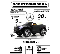 Детский электромобиль Mercdes М333БХ черный 4WD глянец