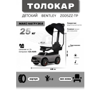 Детский толокар-каталка с козырьком Bentley Z005ZZ-TP серый
