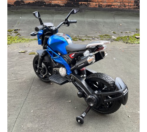 Детский электромотоцикл Harley Davidson (12V, EVA, ручка газа) - DLS01-SP-BLUE Детский электромотоцикл Harley Davidson (12V, EVA, ручка газа) - DLS01-SP-BLUE