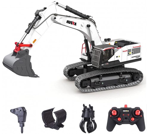 Радиоуправляемый экскаватор белый HUI NA TOYS масштаб 1:14 2.4G - HN1594 Радиоуправляемый экскаватор белый HUI NA TOYS масштаб 1:14 2.4G - HN1594
