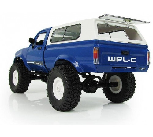 Радиоуправляемая машина WPL пикап Hilux (синяя) 4WD 2.4G 1:16 RTR - WPLC-24-BLUE Радиоуправляемая машина WPL пикап Hilux (синяя) 4WD 2.4G 1:16 RTR - WPLC-24-BLUE