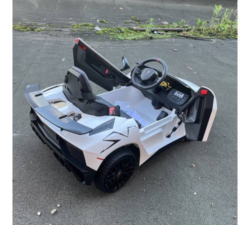 Детский электромобиль Lamborghini Aventador SV Roadster 2WD 12V - BDM0931-WHITE