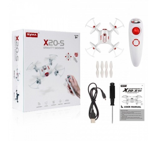 Радиоуправляемый квадрокоптер SYMA X20-S RTF 2.4G - SYMA-X20-S Радиоуправляемый квадрокоптер SYMA X20-S RTF 2.4G - SYMA-X20-S