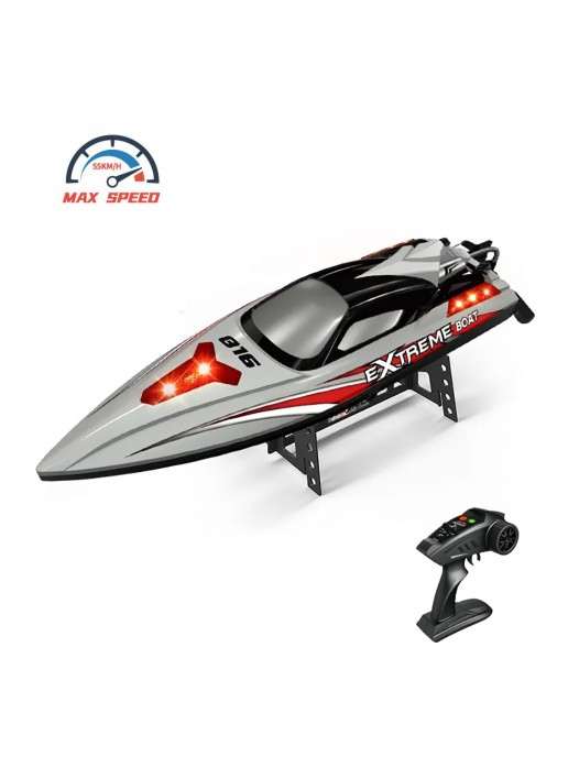 Радиоуправляемый катер Grey Extreme (48 см, 55 км/ч, Brushless, 2.4G) - HJ816PRO-GREY