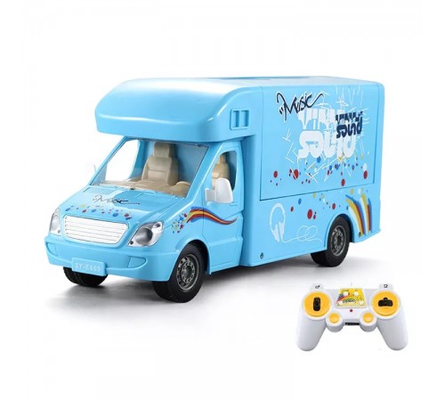 Радиоуправляемая машина Double E синяя сцена на колесах 1:18 2.4G - E669-003-BLUE Радиоуправляемая машина Double E синяя сцена на колесах 1:18 2.4G - E669-003-BLUE