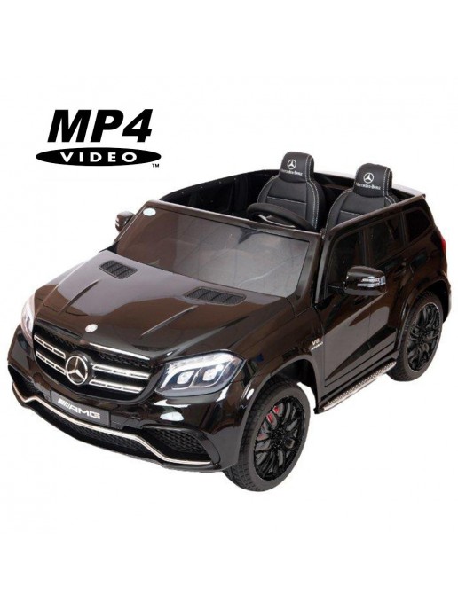 Детский электромобиль Mercedes Benz GLS63 LUXURY 4WD 12V MP4 - Black - HL228-LUX-MP4