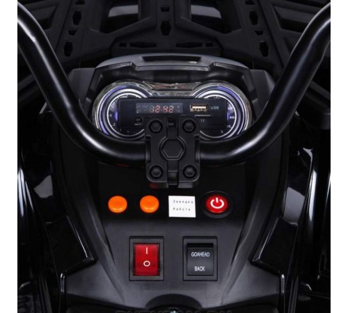 Детский квадроцикл Grizzly ATV Black 12V с пультом управления 2.4G- BDM0906 Детский квадроцикл Grizzly ATV Black 12V с пультом управления 2.4G- BDM0906