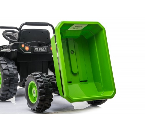 Детский электромобиль трактор с ковшом и прицепом (зеленый, 2WD, EVA) - HL389-LUX-GREEN-TRAILER Детский электромобиль трактор с ковшом и прицепом (зеленый, 2WD, EVA) - HL389-LUX-GREEN-TRAILER