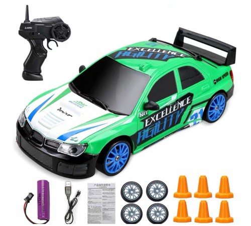 Радиоуправляемая машина для дрифта Subaru Impreza WRX (сменные колеса, фишки) - SC24A12