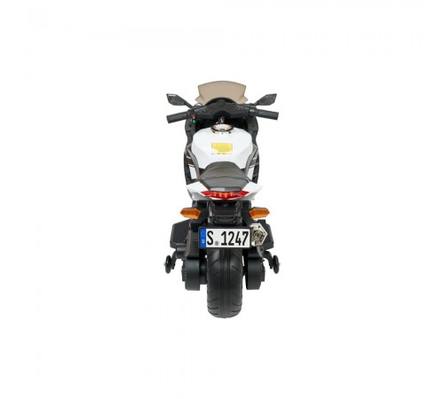 Детский электромотоцикл Kawasaki Ninja (12V, EVA, спидометр, ручка газа) - DLS07-WHITE