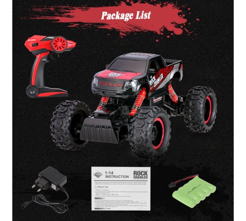 Радиоуправляемый краулер Rock Crawler 4WD 1:14 RTR 2.4G - HB-P1401