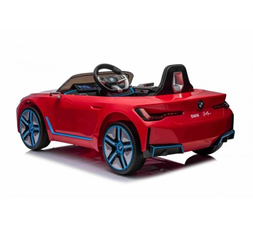 Детский электромобиль BMW I4 (полный привод, 12V) - JE1009-RED Детский электромобиль BMW I4 (полный привод, 12V) - JE1009-RED