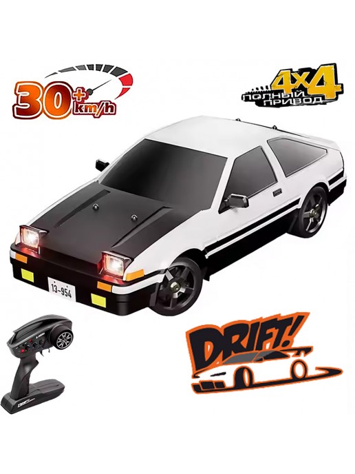 Радиоуправляемая машина для дрифта Toyota AE86 (35 см, 30 км/ч, акб, 1:12) - HB-R1201