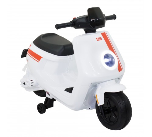 Детский электромотоцикл скутер с пультом управления NIU MQi+ Sport 12V - AHL012-WHITE Детский электромотоцикл скутер с пультом управления NIU MQi+ Sport 12V - AHL012-WHITE