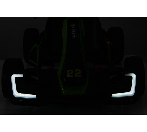 Детский электромобиль дрифт картинг (зеленый, 12 км/ч, 24V) - AHL007-GREEN