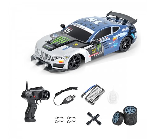Радиоуправляемая машина для дрифта HB Ford Mustang (4WD, свет, пар, акб, 1:16) - SC16A05-1 Радиоуправляемая машина для дрифта HB Ford Mustang (4WD, свет, пар, акб, 1:16) - SC16A05-1