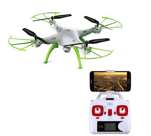 Радиоуправляемый белый квадрокоптер Syma X5HW с барометром Wi-Fi FPV - X5HW Радиоуправляемый белый квадрокоптер Syma X5HW с барометром Wi-Fi FPV - X5HW