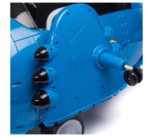 Детский электромобиль - самолет 12V - JJ20201-BLUE