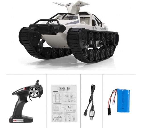 Радиоуправляемый гусеничный белый вездеход 1:12 2.4G - G2061-WHITE