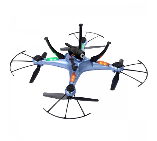 Радиоуправляемый синий квадрокоптер Syma X5HW с барометром Wi-Fi FPV - X5HW-B Радиоуправляемый синий квадрокоптер Syma X5HW с барометром Wi-Fi FPV - X5HW-B