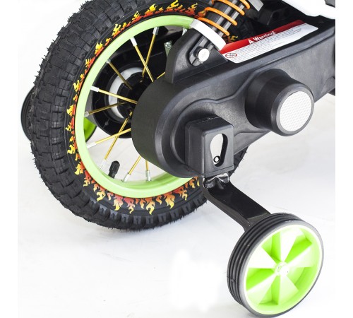Детский кроссовый электромотоцикл Qike TD Green 6V - QK-3058-GREEN