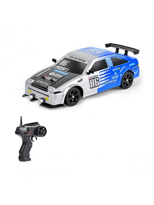 Радиоуправляемая машина для дрифта HB Toyota AE86 (4WD, свет, пар, акб, 1:16) - SC16A07-1
