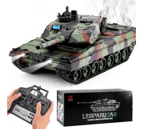Радиоуправляемый танк Heng Long Leopard 2A6 V7.0 1:16 - HL-3889-1-V7 Радиоуправляемый танк Heng Long Leopard 2A6 V7.0 1:16 - HL-3889-1-V7