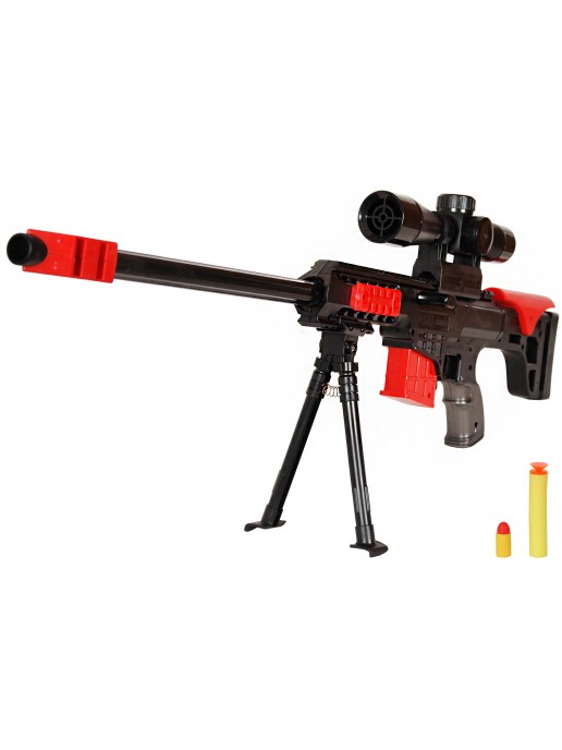 Винтовка Barret M89 механическая 2в1 резиновые и мягкие пули - ZYB-B2081