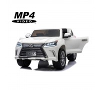 Детский электромобиль Lexus LX570 4WD MP4 - DK-LX570-WHITE-MP4