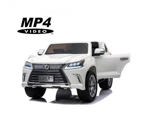 Детский электромобиль Lexus LX570 4WD MP4 - DK-LX570-WHITE-MP4