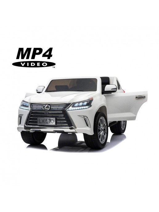 Детский электромобиль Lexus LX570 4WD MP4 - DK-LX570-WHITE-MP4