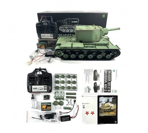 Радиоуправляемый танк Heng Long KV-2 (Россия) MS version V7.0 масштаб 1:16 - 3949-1UpgA V7.0