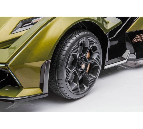 Детский электромобиль Lamborghini V12 Vision Gran Turismo 4WD 12V - HL528-LUX-ARMY-GREEN