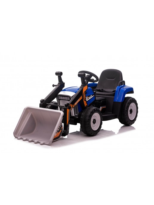 Детский электромобиль XMX трактор с ковшом (синий, EVA, пульт, 12V) - XMX611U-BLUE