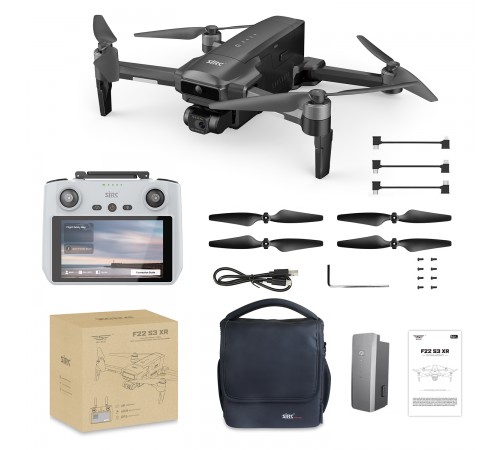 Квадрокоптер SJRC F22 X3 PRO+ 2АКБ, пульт с экраном 3-AXIS 4K EIS 5G GPS Квадрокоптер SJRC F22 X3 PRO+ 2АКБ, пульт с экраном 3-AXIS 4K EIS 5G GPS