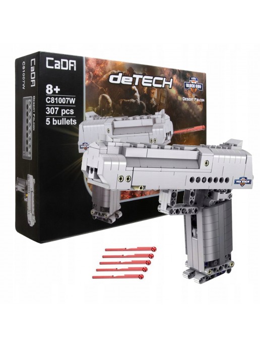 Конструктор CADA deTech пистолет Desert Falcon, 307 деталей - C81007W
