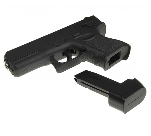 Пистолет металлический Glock 17 mini (пневматика, 14 см) - G.16
