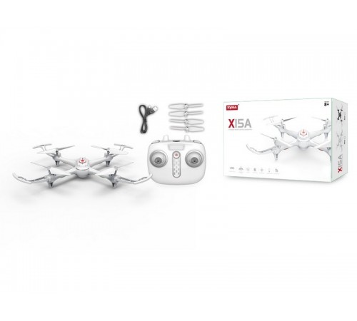 Радиоуправляемый квадрокоптер Syma X15A White RTF 2.4G - SYMA-X15A-WHITE Радиоуправляемый квадрокоптер Syma X15A White RTF 2.4G - SYMA-X15A-WHITE