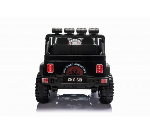 Детский электромобиль джип XMX с полным приводом (черный, EVA, 12V) - XMX618-4WD-BLACK
