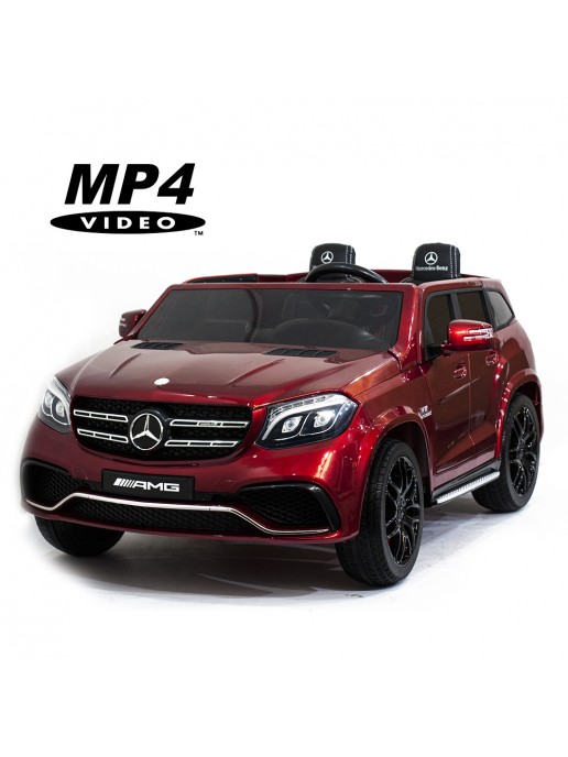 Детский электромобиль Mercedes Benz GLS63 LUXURY 4WD 12V MP4 - Red - HL228-LUX-MP4