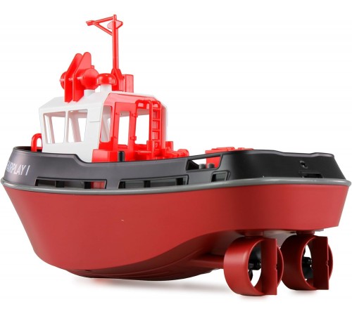 Радиоуправляемый буксир Tugboat черный 2.4G 1:72 - HL-3800-B
