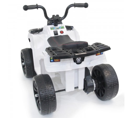 Детский квадроцикл R1 на резиновых колесах 6V - 3201-WHITE