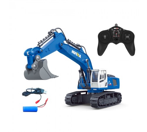 Радиоуправляемый экскаватор HUI NA TOYS масштаб 1:18 2.4G - HN1558-BLUE Радиоуправляемый экскаватор HUI NA TOYS масштаб 1:18 2.4G - HN1558-BLUE
