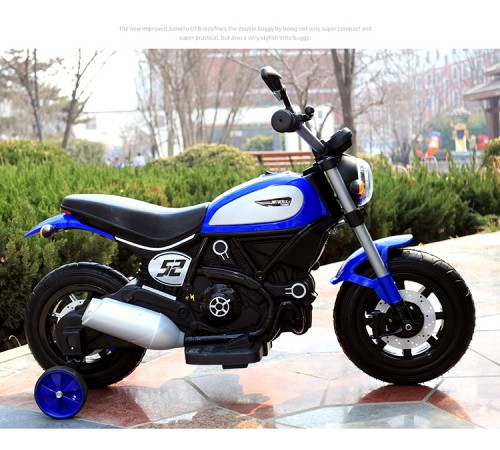 Детский мотоцикл Qike Чоппер синий - QK-307-BLUE Детский мотоцикл Qike Чоппер синий - QK-307-BLUE