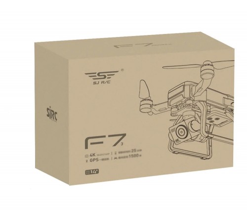 Квадрокоптер SJRC F7 3-AXIS 4K EIS 5G GPS RTFl - SJRC-F7-4K Квадрокоптер SJRC F7 3-AXIS 4K EIS 5G GPS RTFl - SJRC-F7-4K