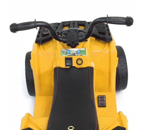 Детский квадроцикл R1 на резиновых колесах 6V - 3201-YELLOW