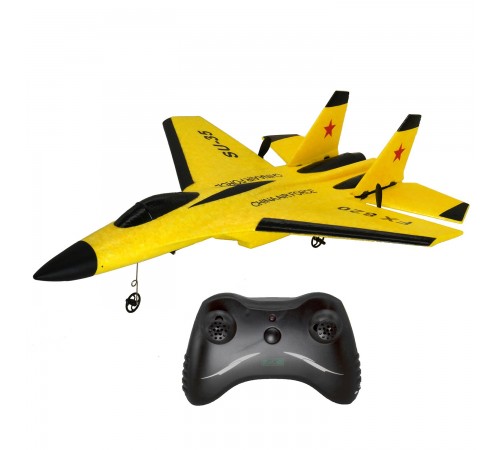 Радиоуправляемый самолет SU-35 для начинающих 2.4G - FX820-YELLOW Радиоуправляемый самолет SU-35 для начинающих 2.4G - FX820-YELLOW