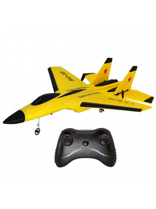 Радиоуправляемый самолет SU-35 для начинающих 2.4G - FX820-YELLOW