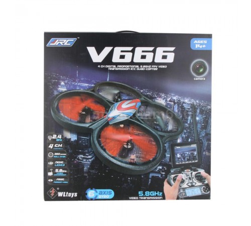 Радиоуправляемый коптер WLToys V666N FPV Camera UFO Barometer Sensor 2.4G - V666N Радиоуправляемый коптер WLToys V666N FPV Camera UFO Barometer Sensor 2.4G - V666N